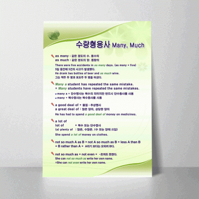 D116.수량형용사 many,much